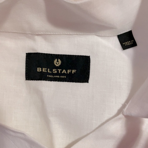 Belstaff Maeve Linen Shirt White by Belstaff - Picture 6 of 9
